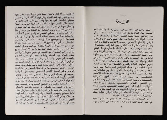 ورقة عمل اتحاد لجان العمل النسائي الفلسطيني لمؤتمر المرأة العالمي المنعقد في نيروبي، آذار 1986
