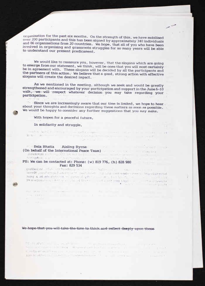 رسالة من فريق السلام العالمي 1992