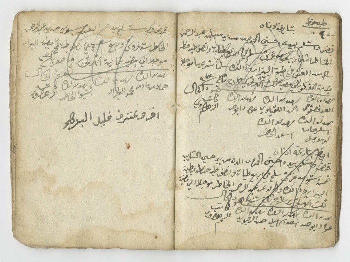 A Financial Transactions Log by Hasan as-Saleh, 1868-1925