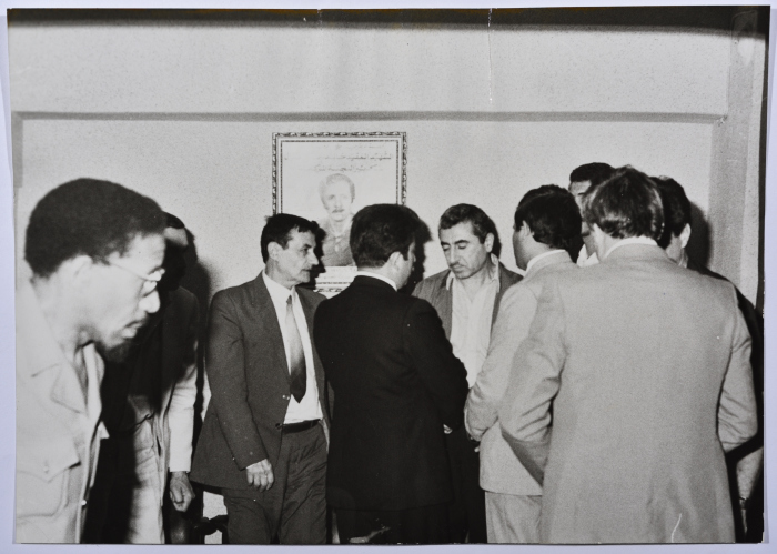 A Soviet Union Delegation at Shahid Khaled Nazzal's Wake, Yarmouk Refugee Camp, June 1986