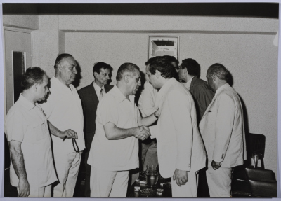 A Delegation from the Yemeni Embassy at Shahid Khaled Nazzal