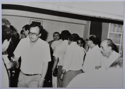 وفد من المجلس الثوري في عزاء الشهيد خالد نزّال، حزيران 1986