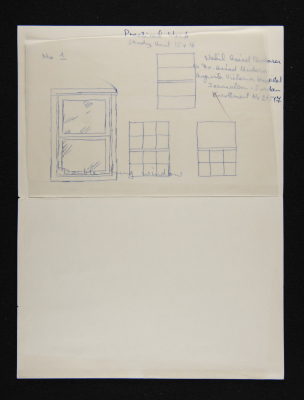 An Interior Design Practical Work by Nahil Bishara During her University Years, 1960-69
