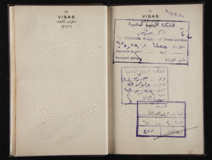 A Photograph of Nuhail Bsharah's Passport 