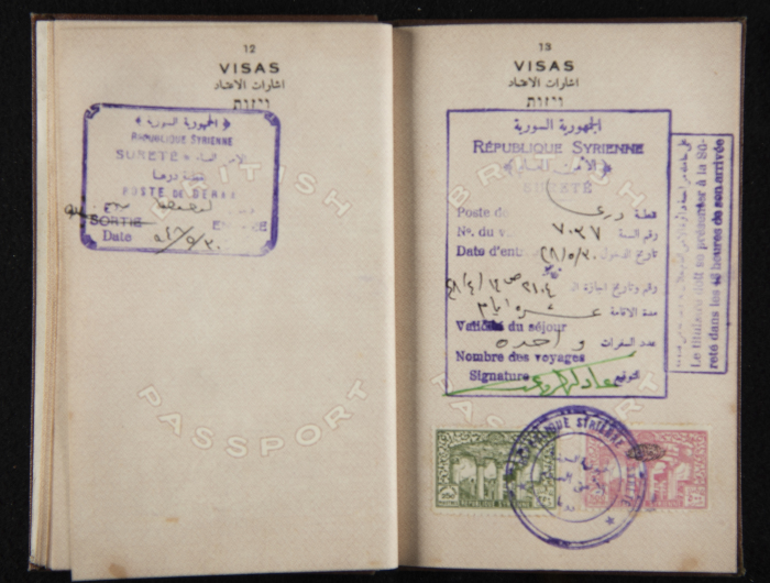 A Photograph of Nuhail Bsharah's Passport 