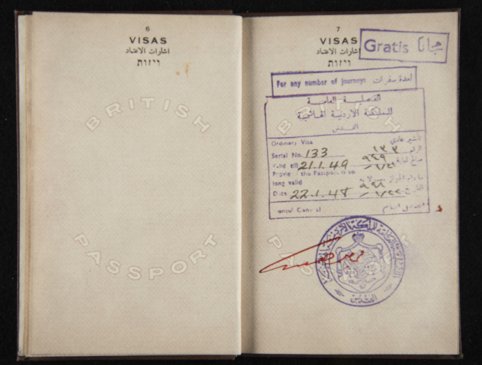 A Photograph of Nuhail Bsharah's Passport 