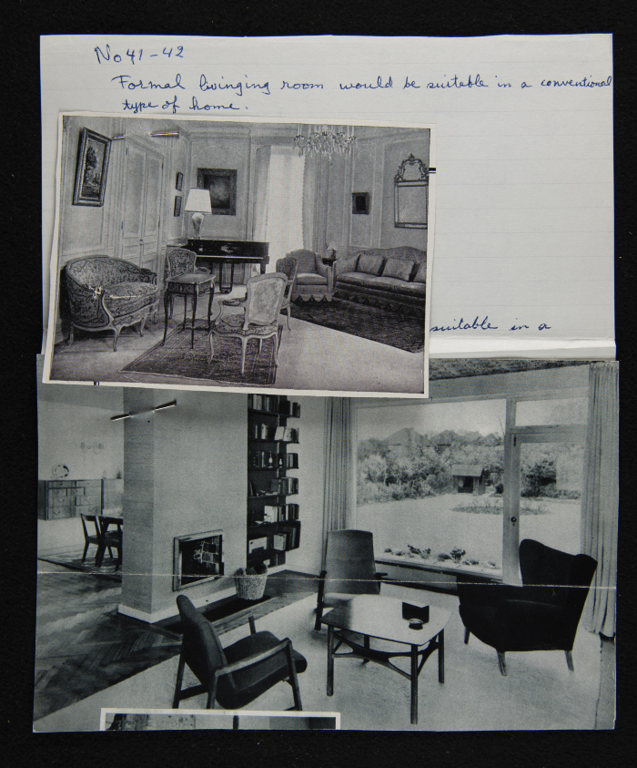 An Interior Design Practical Work by Nahil Bishara During her University Years, 1960-69
