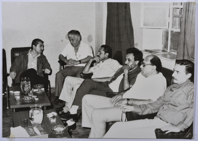 A Delegation from the Popular Front for the Liberation of Palestine at Shahid Khaled Nazzal