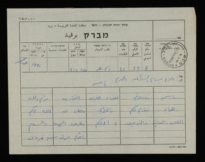 A Telegram for Bassam ash-Shakʿa