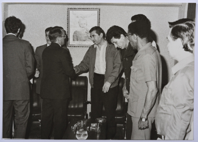 A Delegation from the Yemeni Embassy at Shahid Khaled Nazzal