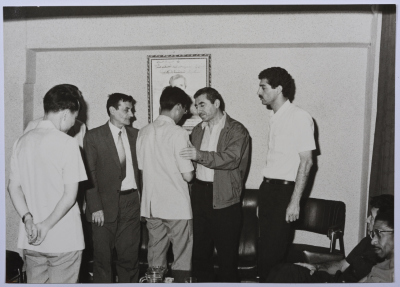 A Delegation from the Yemeni Embassy at Shahid Khaled Nazzal