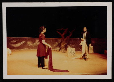 A Photograph of the "Kufur Shamma" Europe Tour, el-Hakawati Theatre 