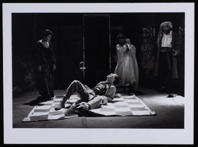 A Photograph of the "Al-Bahth An Umar al-Khayyam" Europe Tour, el-Hakawati Theatre 