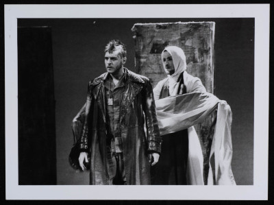 A Photograph of the Theatrical Performance of "Al-Bahth An Umar al-Khayyam" in Europe, el-Hakawati Theatre 