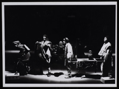 A Photograph of the Theatrical Performance of "Mahjub Mahjub", el-Hakawati Theatre 