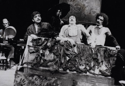 A Photograph of the Theatrical Performance of "Mahjub Mahjub", el-Hakawati Theatre 