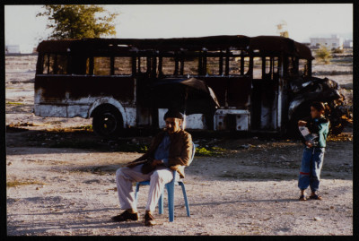 A Photograph of François abu Salem at the "Ariha ʿam Ṣifr" Rehearsals, Jericho 