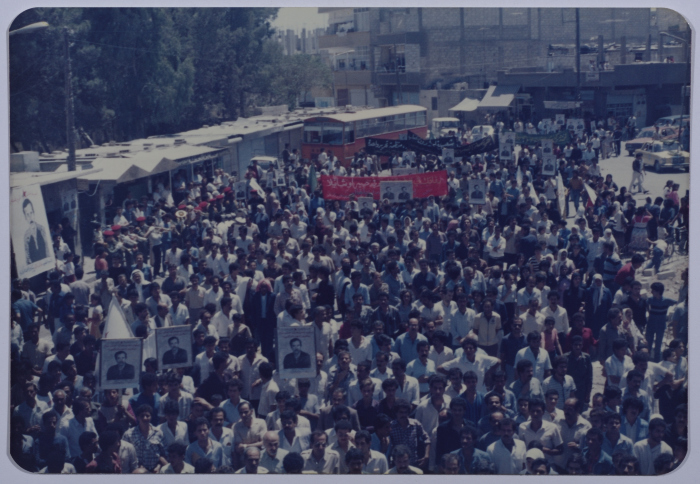  جنازة الشهيد خالد نزال، مخيم اليرموك، حزيران 1986