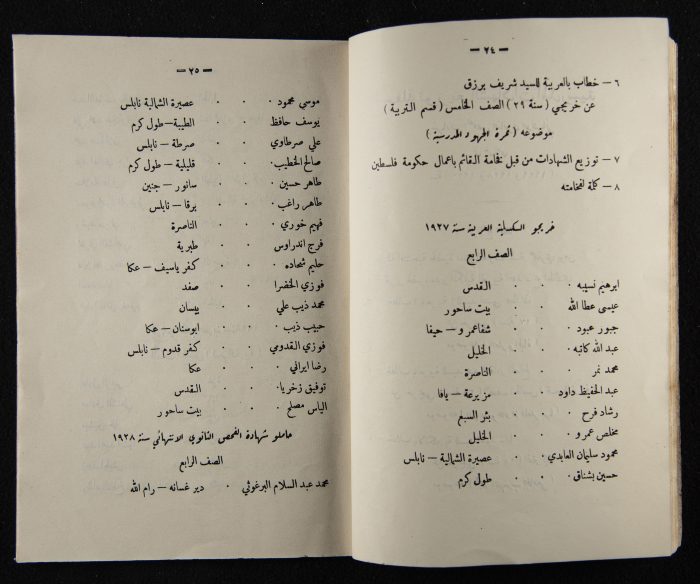 The Arab College Quarterly, Vol 9 Issue No 4, August 1929