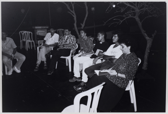 Philip Andrew During his Theatre Lighting Workshop in al-Jamil Cinema, 1995