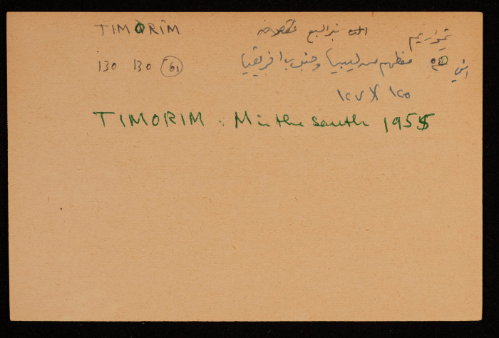 قصاصة توثق الإسم العبري لتيموليم في بئر السبع