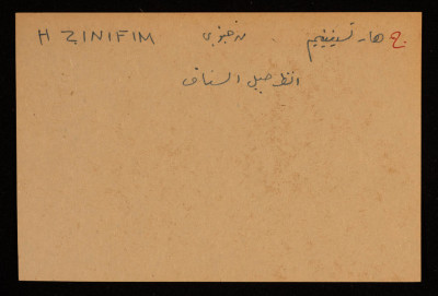 قصاصة توثق الإسم العبري لجبل هار تسيفينيم في بئر السبع