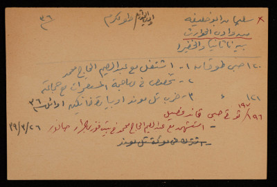 A Paper Clipping Entitled "Sliman abu Khalifa", from Wadi al-Hawarith 
 