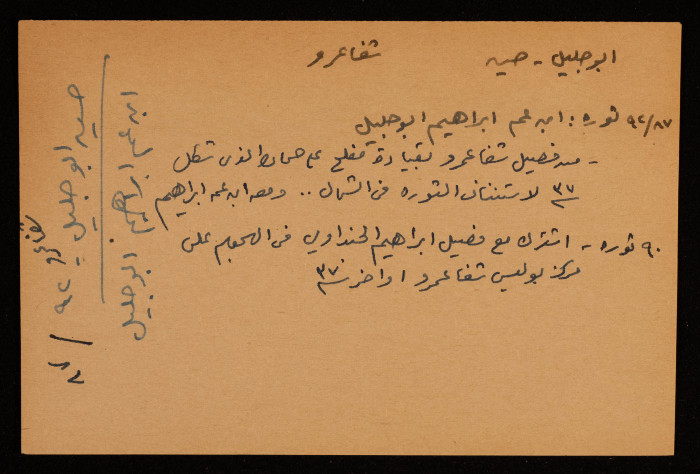 حسين أبو جليل، أحد ثوار ثورة 1936