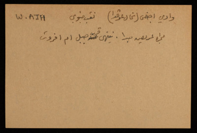 A Paper Clipping Documenting the Spelling of "Ajfi", a Plain in Southern Negev	