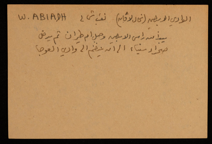 قصاصة توثق اسم وادي 