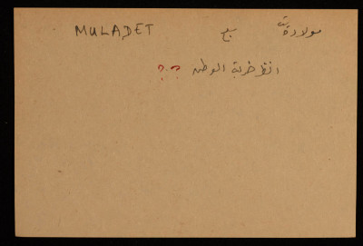 A Paper Clipping Documenting the Spelling of "Muladet", a Colony Established in the Negev