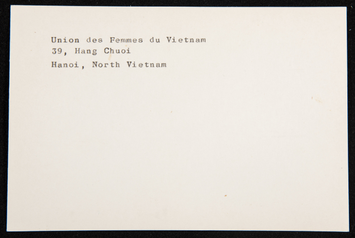 قصاصة توثق اتحاد المرأة الفيتنامي، هانوي- فيتنام
