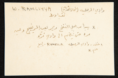 "Wadi Ramliyya", ʿĀdel az-Zawaty, a Paper Clipping
