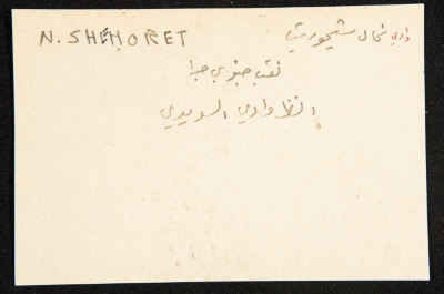 "Wadi Shehoret", ʿĀdel az-Zawaty, a Paper Clipping
