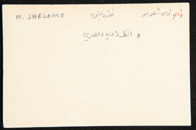 "Wadi Shelomo", ʿĀdel az-Zawaty, a Paper Clipping
