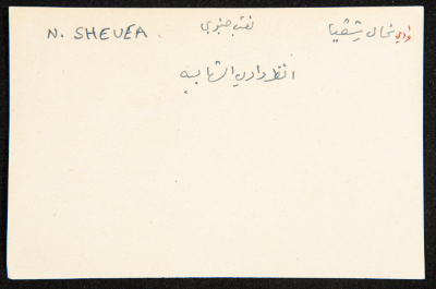 "Wadi Shevea", ʿĀdel az-Zawaty, a Paper Clipping
