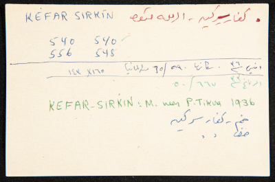 "Kefar Sirkin", ʿĀdel az-Zawaty, a Paper Clipping
