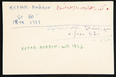 "Kefar-Aharon", ʿĀdel az-Zawaty, a Paper Clipping
