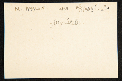 "Mishmar Ayalon", ʿĀdel az-Zawaty, a Paper Clipping
