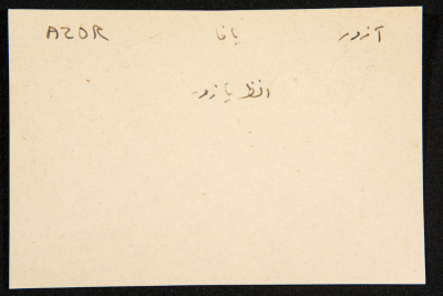 "Azor", ʿĀdel az-Zawaty, a Paper Clipping
