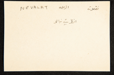 "Nevalat", ʿĀdel az-Zawaty, a Paper Clipping
