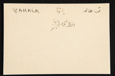 "Zahala", ʿĀdel az-Zawaty, a Paper Clipping
