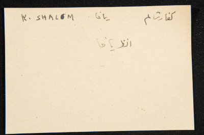 "Kefar Shalem", ʿĀdel az-Zawaty, a Paper Clipping
