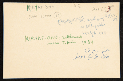 "Kiryat Ono", ʿĀdel az-Zawaty, a Paper Clipping
