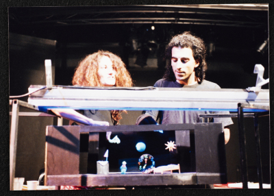 A Photograph of Two Staff Members of the "Ṣah Ṣah" Play