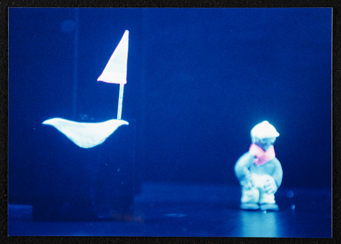 A Photograph of the Stage Where al-Midan Theatre Performed the "Ṣah Ṣah" Play, 2005 