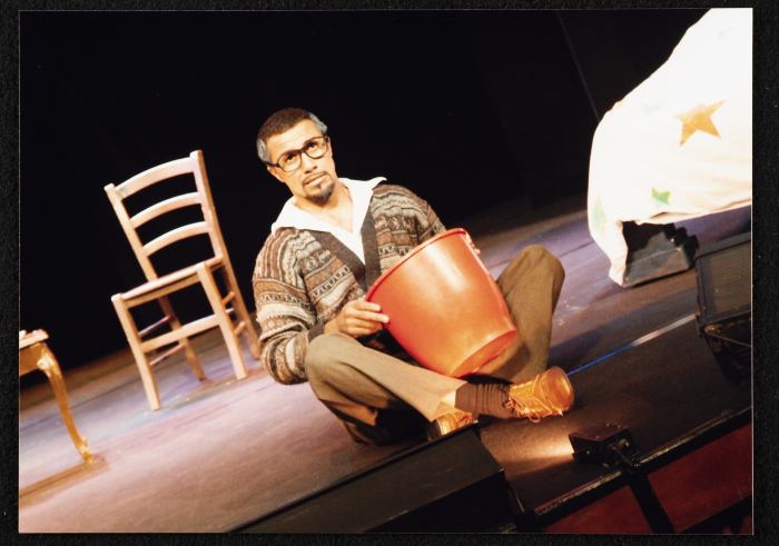 A Photograph of Hasan Taha During the Theatrical Performance 