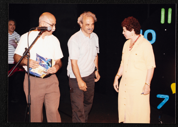 صورة من حفل اختتام عرض مسرحيَّة 