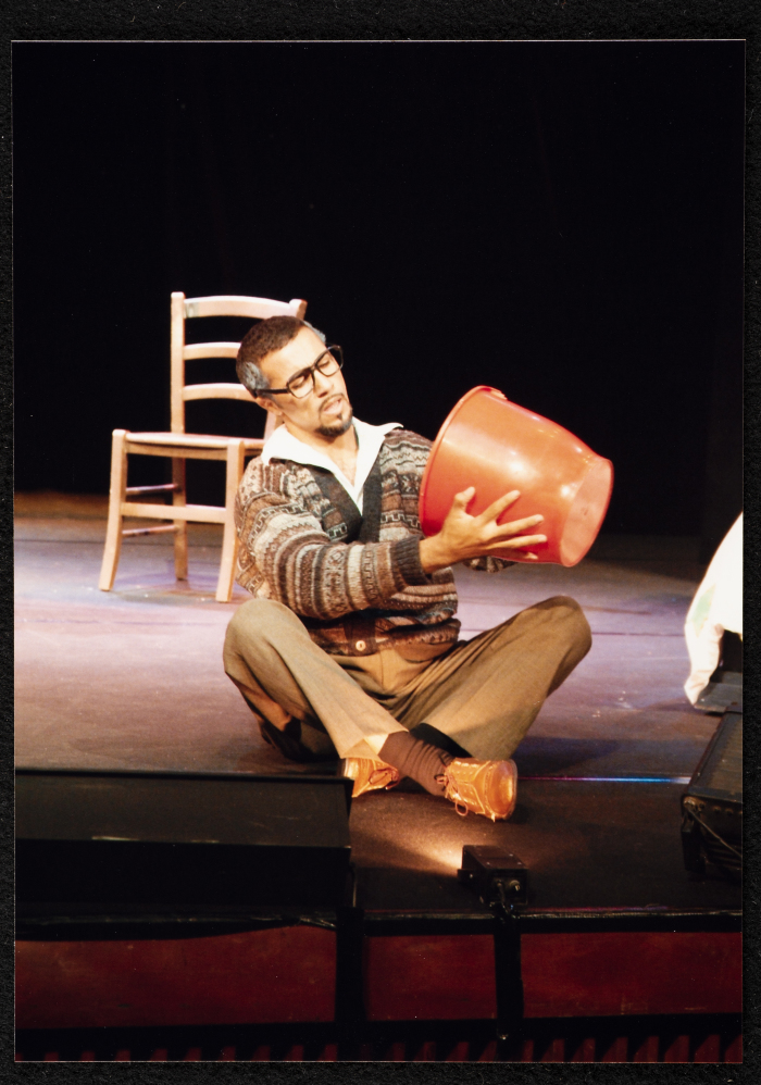 A Photograph of Hasan Taha During the Theatrical Performance 