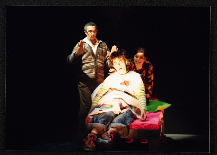 A Photograph of the Theatre Staff During the Theatrical Performance 